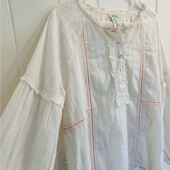 Sundance Tops - Sundance Ivory Cotton Blouse